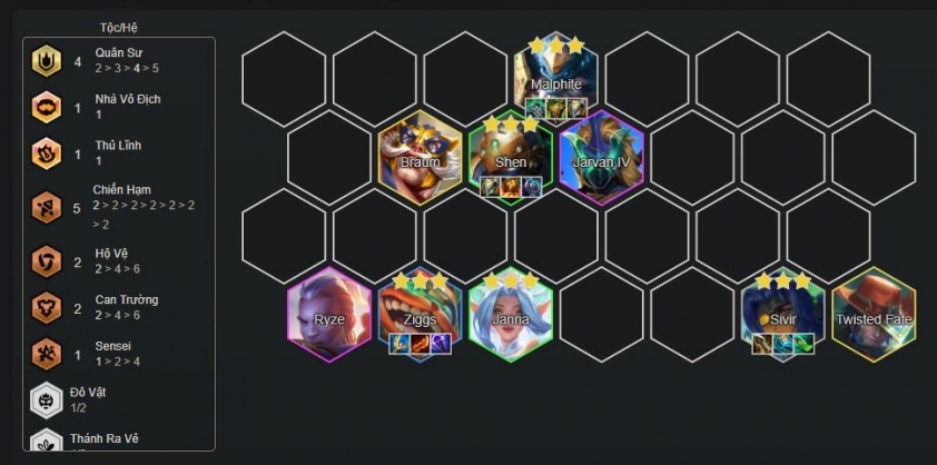 Đội hình Malphite I Am Atomic DTCL Mùa 15