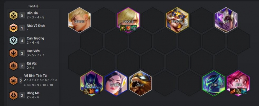 Chiến thuật cuối game đội hình Bắn Tỉa - Can Trường