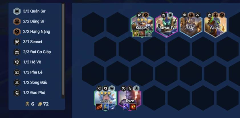Chiến thuật giữa game đội hình Janna Cựu Binh