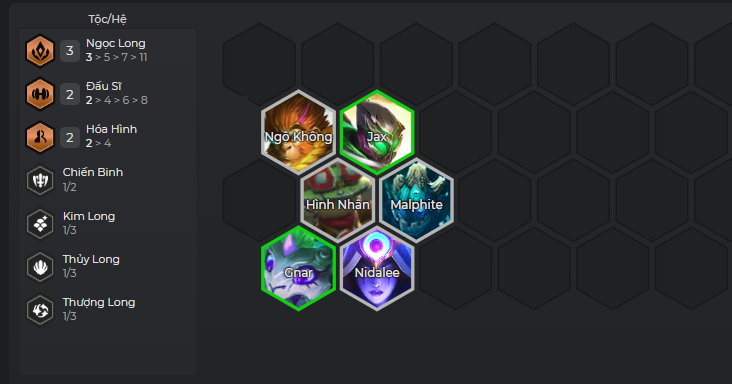 Đầu game đội hình Graves Kim Long