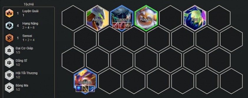 Cách chơi đầu game đội hình Smolder Hạng Nặng
