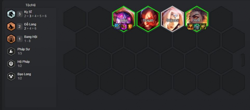 Đầu game với đội hình Lillia Kỵ Sĩ Chiến thuật đầu game đội hình Lillia Kỵ Sĩ