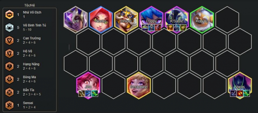 Đội hình Jinx Fast 9 DTCL mùa 15