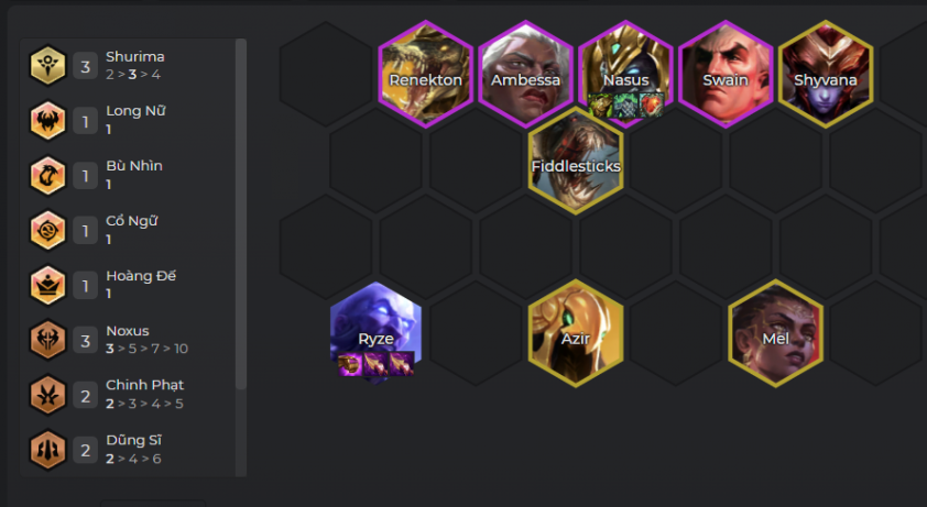 Đội hình Ryze Shurima DTCL Mùa 16 Đội hình Ryze Shurima trong DTCL Mùa 16