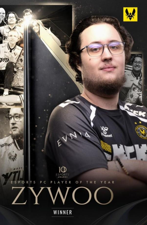 ZywOo tại Esports Awards 2025 ZywOo thi đấu xuất sắc năm 2025