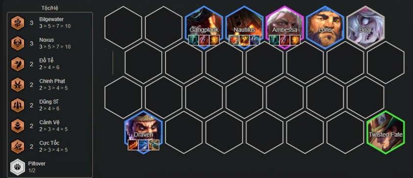 Giai đoạn giữa game Gangplank Chinh Phạt Nâng cấp tướng giữa trận đấu