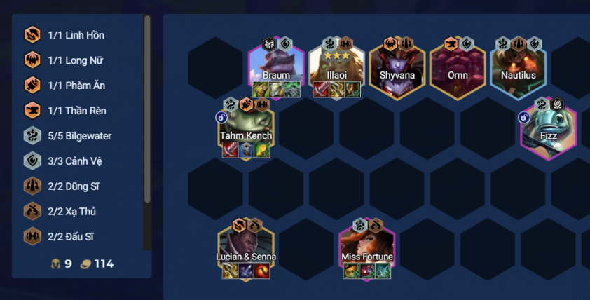 Bố trí đội hình hợp lý