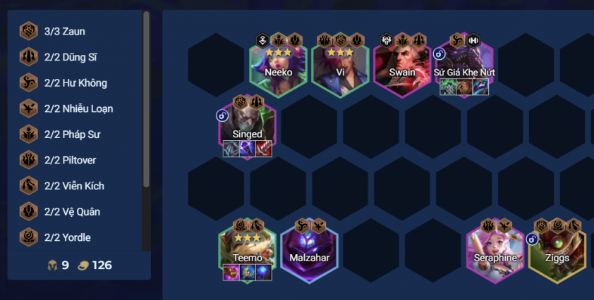 Tanker Sứ Giả Khe Nứt hoặc Neeko, Vi 3 sao