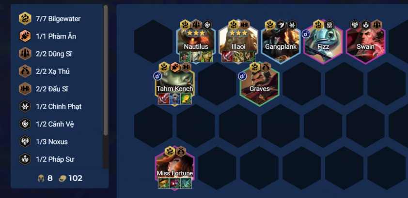 Đội hình Illaoi Bilgewater DTCL Mùa 16