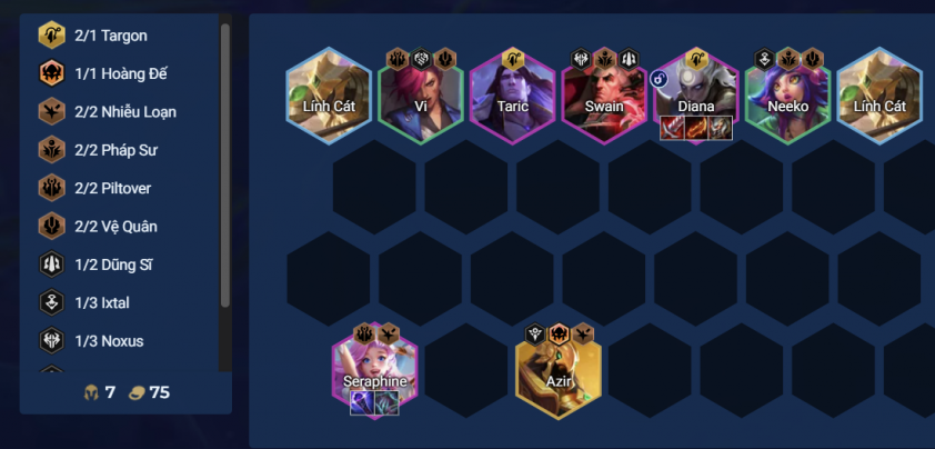 Trang bị hoàn chỉnh cho Diana carry cuối trận