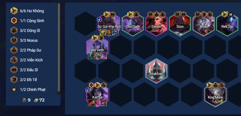 Đội hình Kai'sa Hư Không DTCL Mùa 16 Đội hình Kai'sa Hư Không