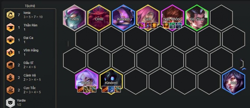 'Spam' ngay Yunara với 3 biến thể cực mạnh này để leo hạng tại DTCL mùa 16 Biến thể Yunara Ionia cùng các tướng chủ lực